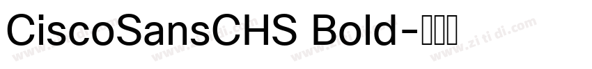 CiscoSansCHS Bold字体转换